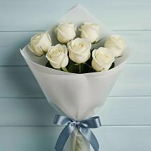 Букет 7 Белых роз Эдлесс Лав #REPLACE_PRED# Кикнур