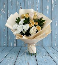 Букет цветов из:  Розы и Хризантемы #REPLACE_PRED# Кикнур