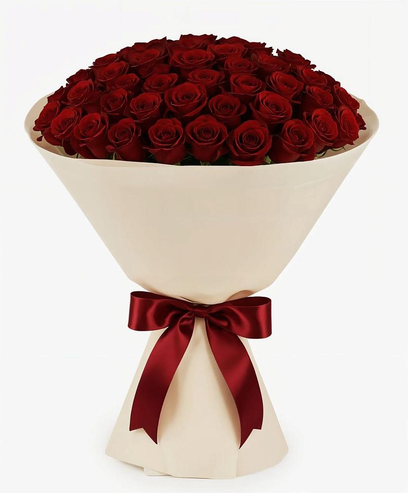 Букет 101 Бордовая роза Блэк Бакарра в Кикнур